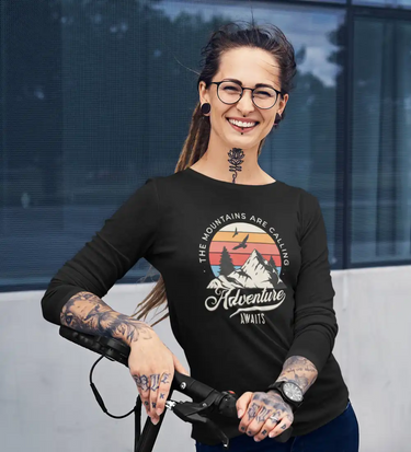 The Mountains Are Calling Women Long Sleeve Shirt